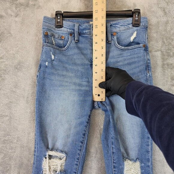 Madewell Jeans Womens 27P The Perfect Vintage Jean Distressed High Rise Denim - Picture 3 of 12